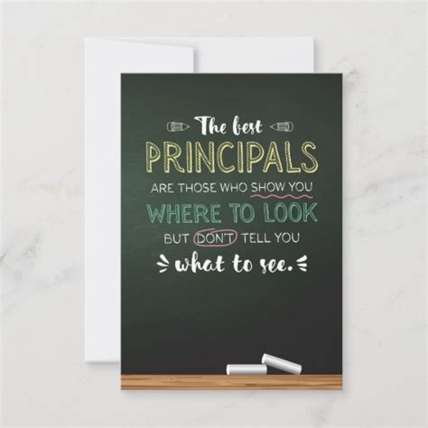 The Best Principal Principals Thank You Card Uk