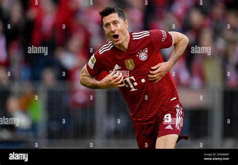 Goal Celebration Robert Lewandowski Fc Bayern Munich Fcb Allianz Arena