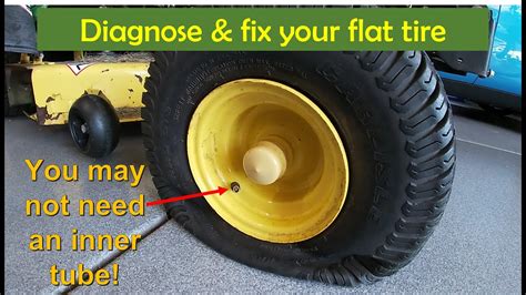 Repairing Lawn Tractor Tire Without An Inner Tube YouTube