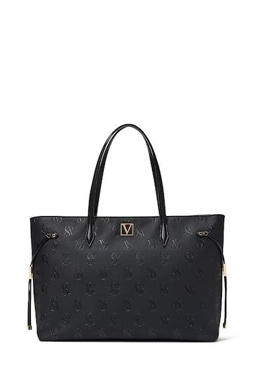 Buy Victorias Secret Black Embossed Monogram Tote Bag From The Next Uk