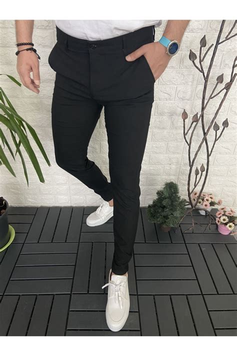 Duyurmak Aylak Nokta Siyah Slim Fit Pantolon E Ri Vakitli B Lge