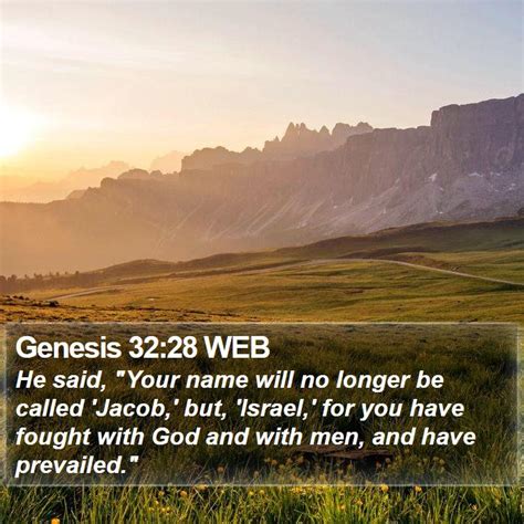 Genesis 3228 Web He Said Your Name Will No Longer Be Called