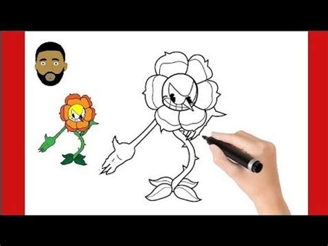 How To Draw Cagney Carnation From Cuphead Como Desenhar O Cravo