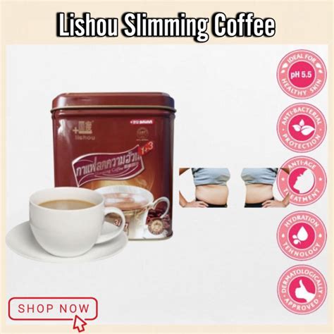 Original Lishou Coffee In Slimming Instant Coffee Sachets Can