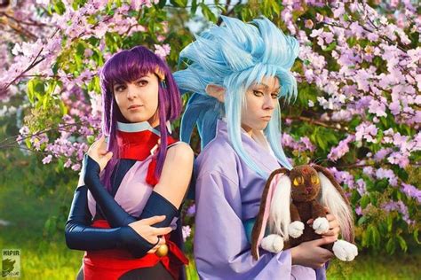 Cosplayers Ryoko Demon And Rei Doll As Ryoko And Ayeka From Tenchi Muyo