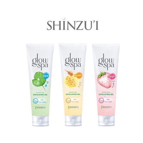 Jual Shinzui Glow Spa Exfoliating Gel Ml Dan Ml Shopee Indonesia