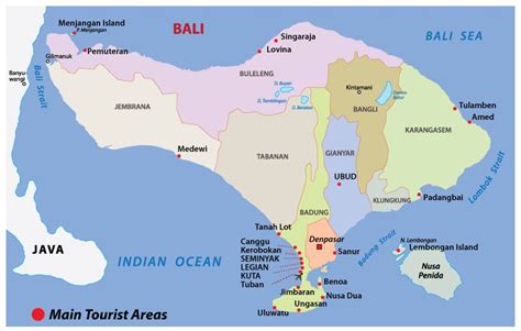 attraction ubud tourist map tourist destination   world