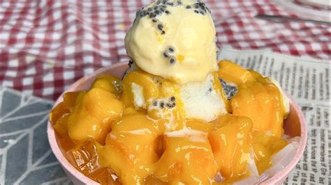 MANGO BINGSU BINGSOO WITH MANGO MOCHI RECIPE FAVORITE RECIPE