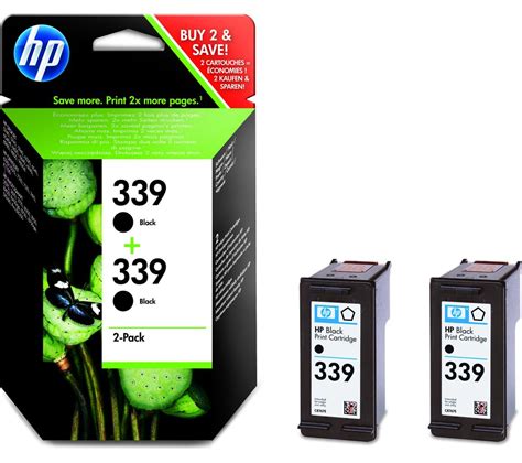 Buy HP HP 339 Black Original Ink Cartridges Twin Pack Free Delivery