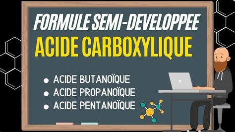 Déterminer la formule semi développée d un acide carboxylique