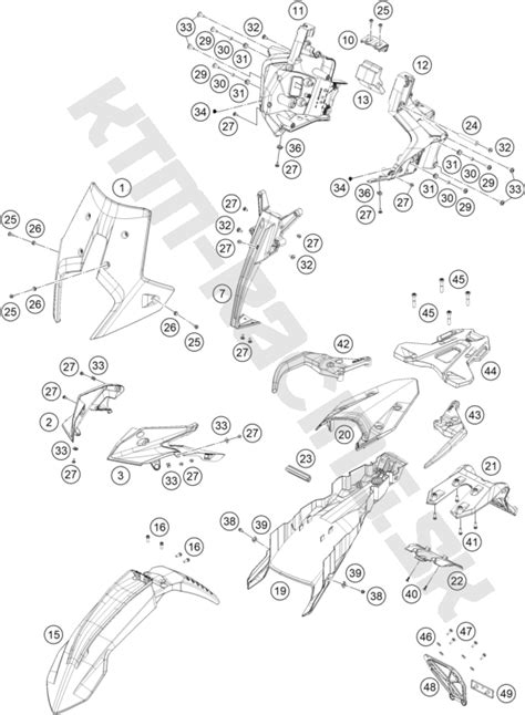 Ktm Racing Sch Ma Mask Fenders Pre Model Ktm Travel Adventure