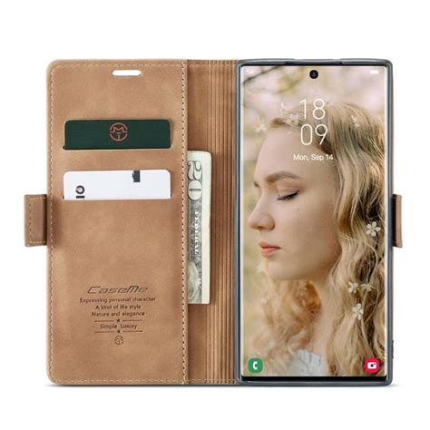 Kaufen CaseMe Smart Magnet FlipCase Samsung Galaxy S23 Ultra Braun