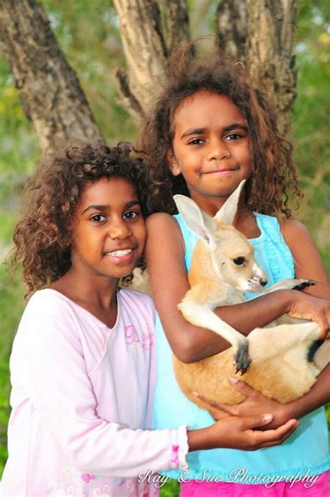 Beautiful Aboriginal Girls With A Joey