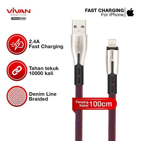 Jual Vivan Kabel Iphone Btk L Fast Charging Original A Cm