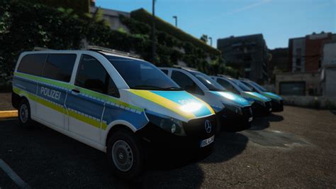 Skin Pack Mercedes Vito German Police Liveries GTA5 Mods