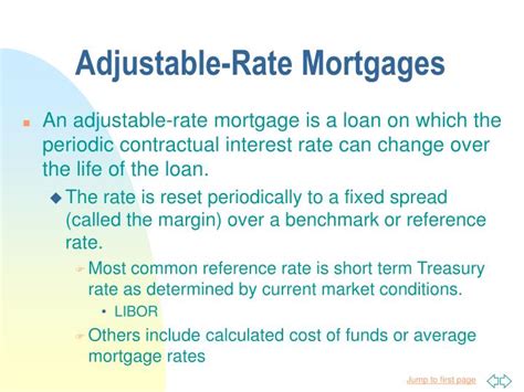 adjustable rate mortgages powerpoint