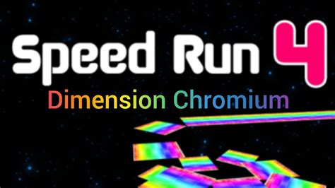 Roblox Speed Run 4 Full Game With Dimension Chromium Youtube