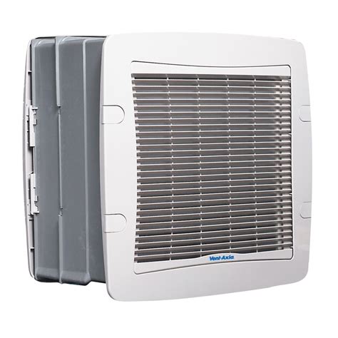 Vent Axia W161510 T Series Tx6wl Soft Grey Commercial Wall Fan With Automatic Louvre Ip20 240v