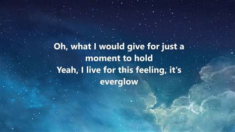 Coldplay Everglow Lyrics Hd Youtube