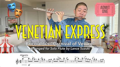 Venetian Express Briccialdi S Carnival Of Venice Arr For Solo Flute