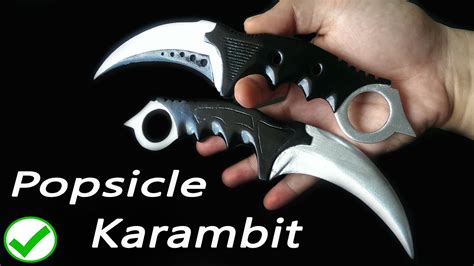 CS GO Popsicle Karambit Knife DIY Tutorial YouTube