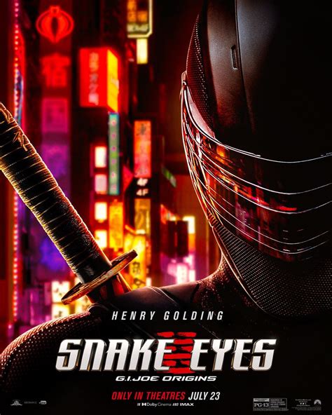 Snake Eyes G I Joe Origins Poster Released Ahead Of New Trailer