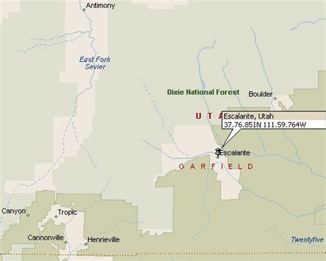 Escalante, Utah Map 1