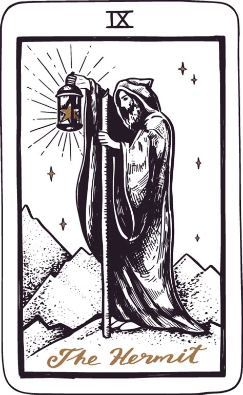 The Hermit Tarot Card Meanings Upright And Reversed