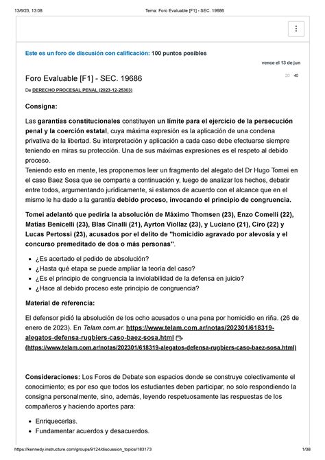 Tema Foro Evaluable F Sec Este Es Un Foro De Discusi N