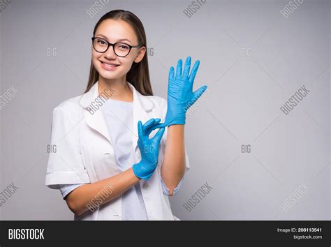 Girl Nurse Glasses Image And Photo Free Trial Bigstock