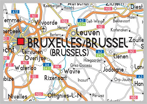 Belgium Road Map– I Love Maps