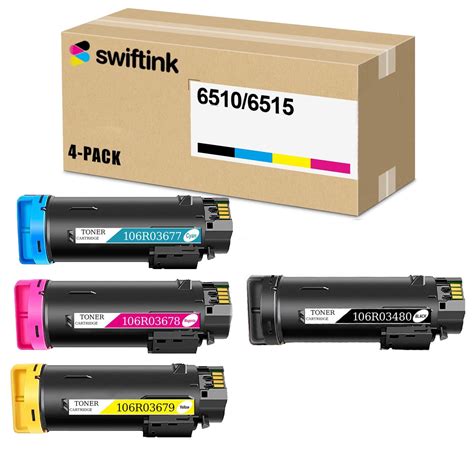 Xerox Phaser 6510 and WorkCentre 6515 Set of 4 Toners | Swift Ink
