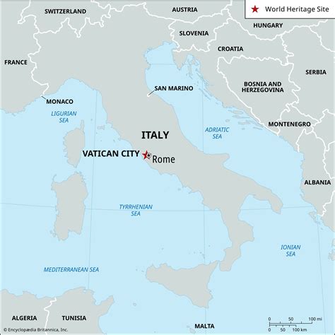 Vatican City On A Map Of Italy | Adams Printable Map