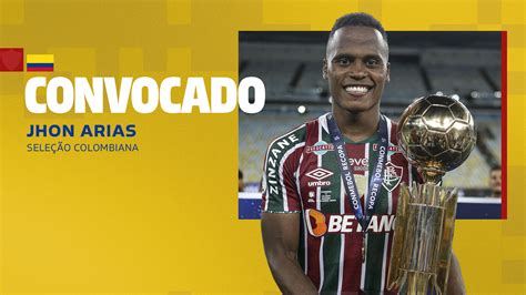 Jhon Arias é convocado pela Seleção da Colômbia para amistosos na