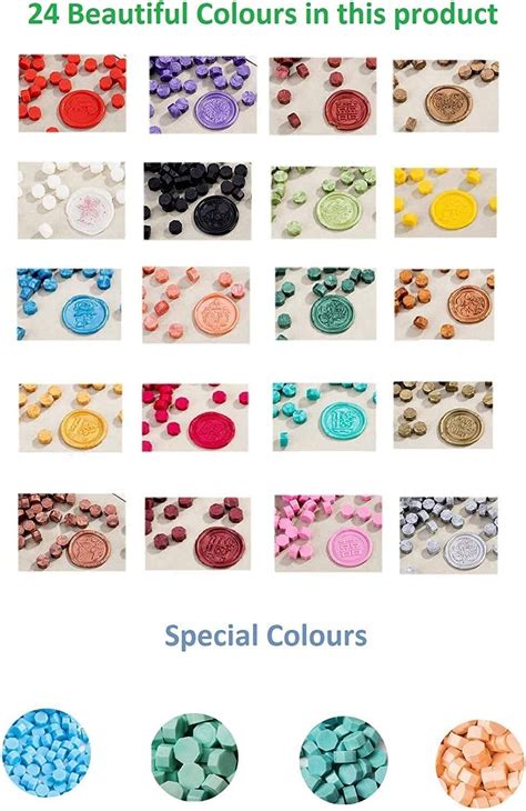 Aiwanto Pcs Colors Multicolour Sealing Wax Beads Sealing Stamp