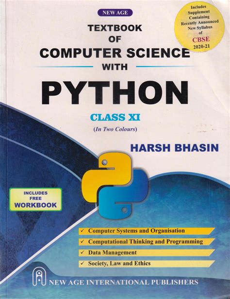 Textbook Of Computer Science With Python For Class Xi Jupiter Books