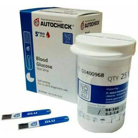 AUTOCHECK Strip Test Kadar Gula Darah Blood Glucose Test Strip Lazada