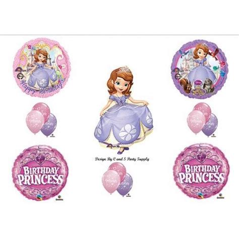 XL Disney's SOFIA THE FIRST Happy Birthday PARTY Balloons Decorations ...