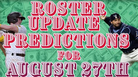 Roster Update Predictions August Th Mlb The Show Youtube