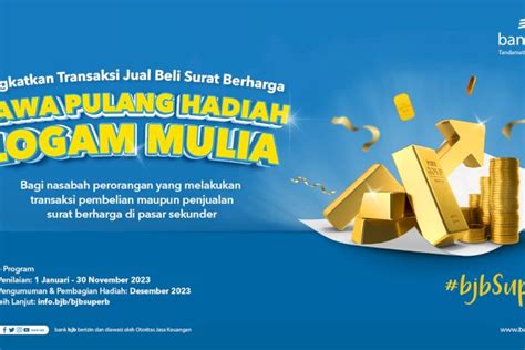 Bertransaksi Obligasi Di Pasar Sekunder Melalui Bank Bjb Bisa Bawa