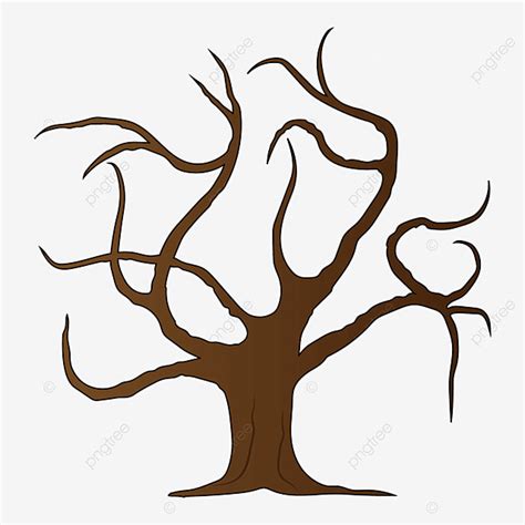 Scary Tree Silhouette Clip Art