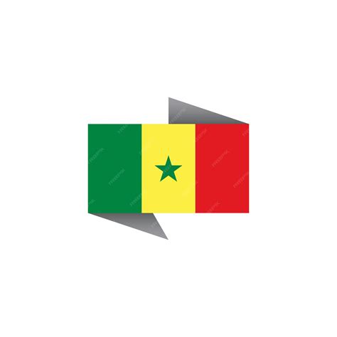Premium Vector | Illustration of senegal flag template
