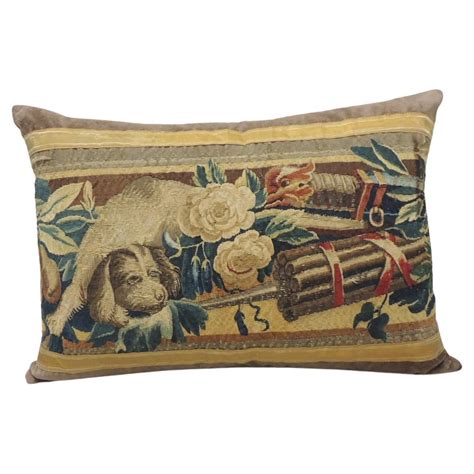 18th Century Aubusson Tapestry Decorative Lumbar Pillow At 1stdibs