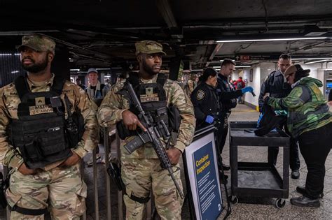 Hochul To Deploy National Guard And State Police To Combat Nyc Subway Crime The New York Times