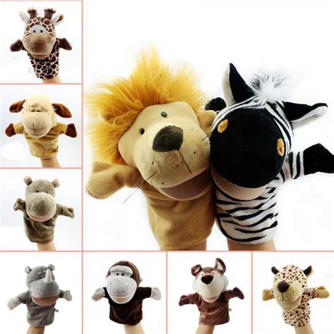 Bigmouth Hand Puppet Animal Plush Toys For Babies Adult With Movable