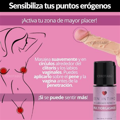 Lubricante Multiorgasmos Caliente Sen Intimo x30 mL Cero Tabú