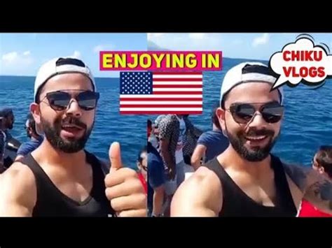 Virat Kohli Funny Vlog In USA At Boat For World Cup 2024 YouTube