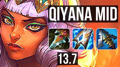 QIYANA Vs AHRI MID 66 Winrate 12 2 5 Legendary KR Master 13