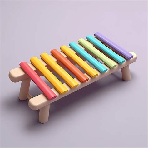 Premium Ai Image Cartoon Xylophone 3d