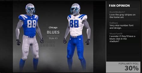 Madden Chicago Relocation Uniforms Teams And Logos Outsider Gaming